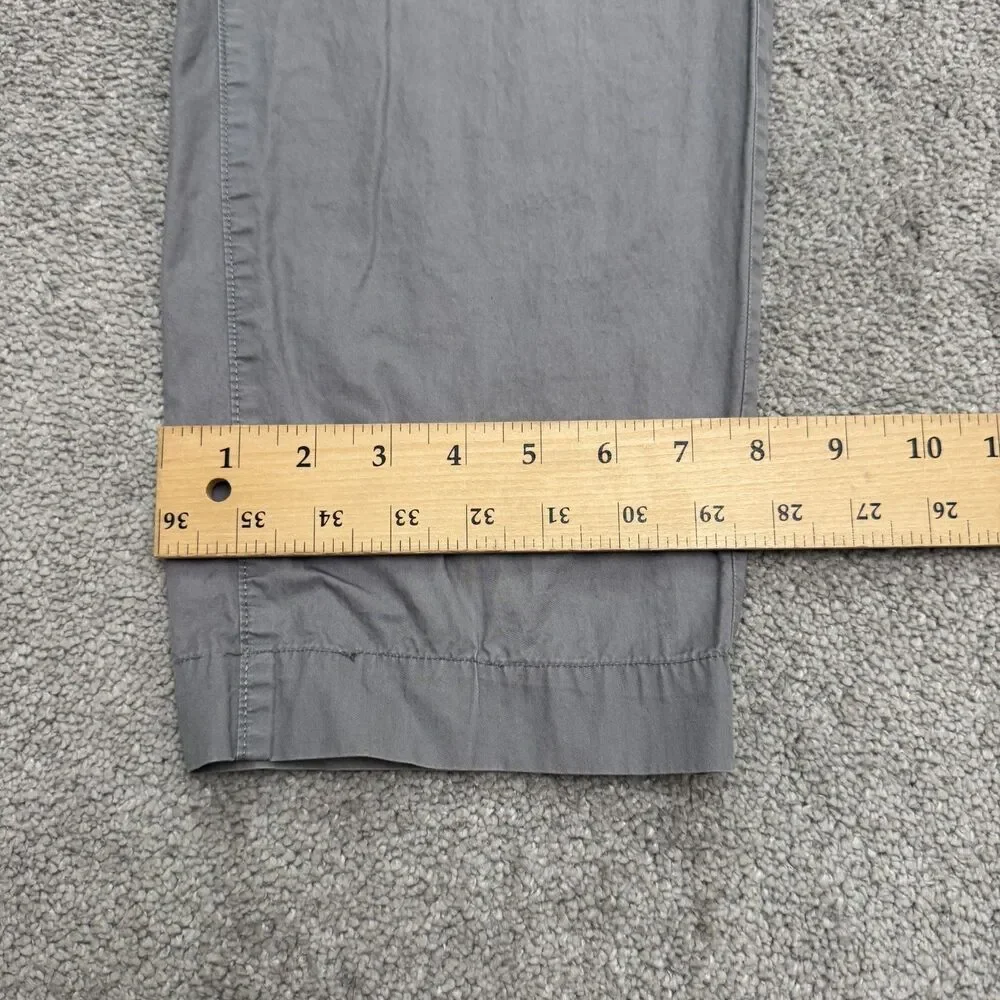 Banana Republic Aiden Fit Chino Pants Mens 36x32 Gray Tapered Leg Elastic Waist